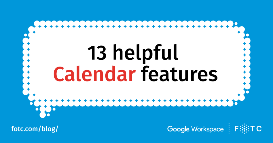 13 useful functions in Google Calendar