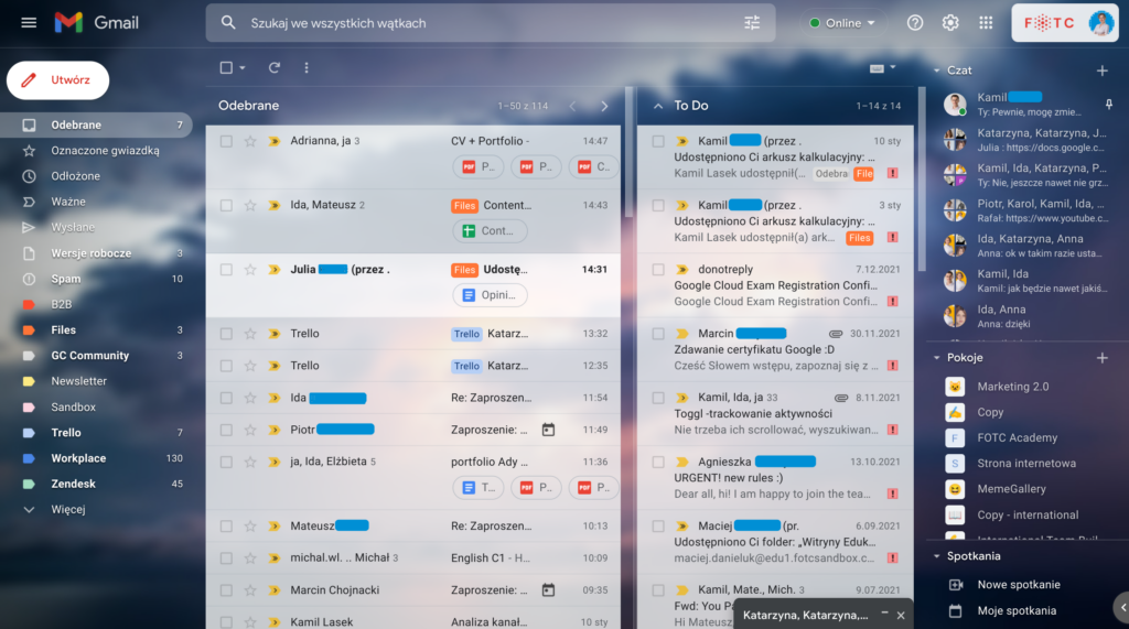 Gmail najlepsza poczta email dla firm w rankingu fotc