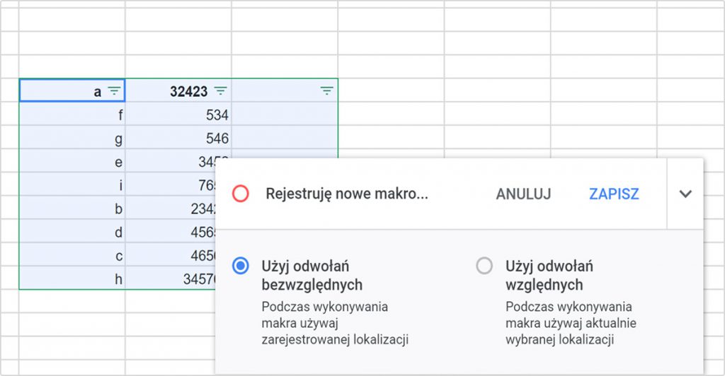 Automatyzacja powtarzalnych zadań za pomocą makr