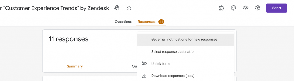 Receive email notifications of new replies