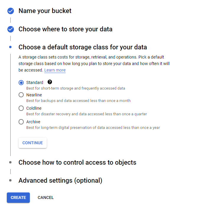 Google Cloud Storage tutorial