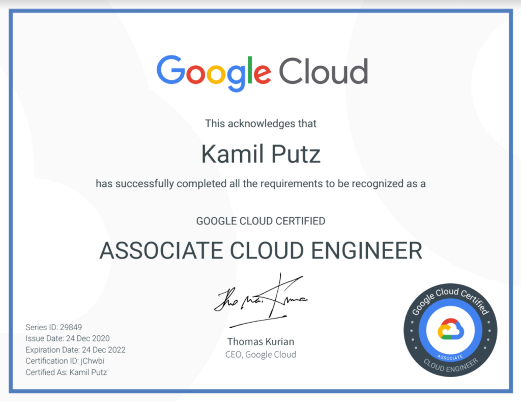 Associate Cloud Engineer