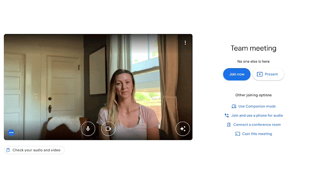 покращення видимості у відеодзвінках Google Meet