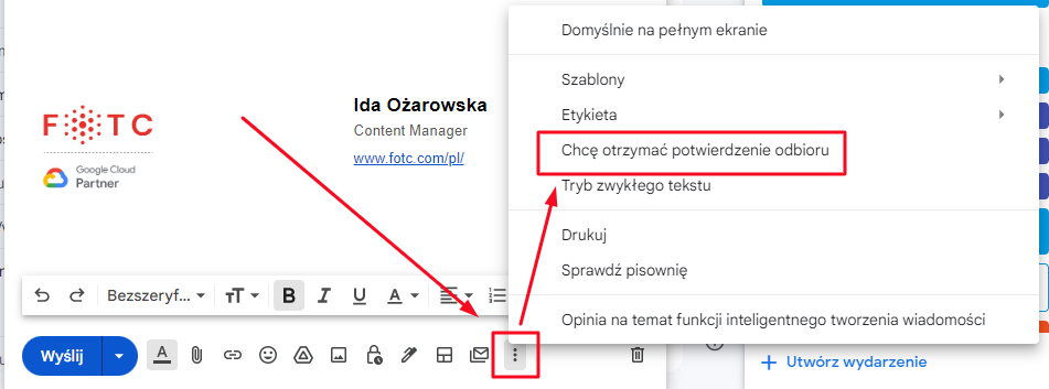 Jak sprawdzić czy odczytano maila?