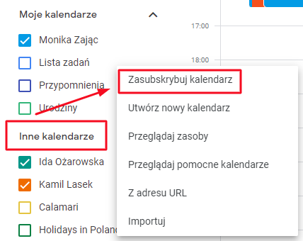 Jak zasubskrybować kalendarz