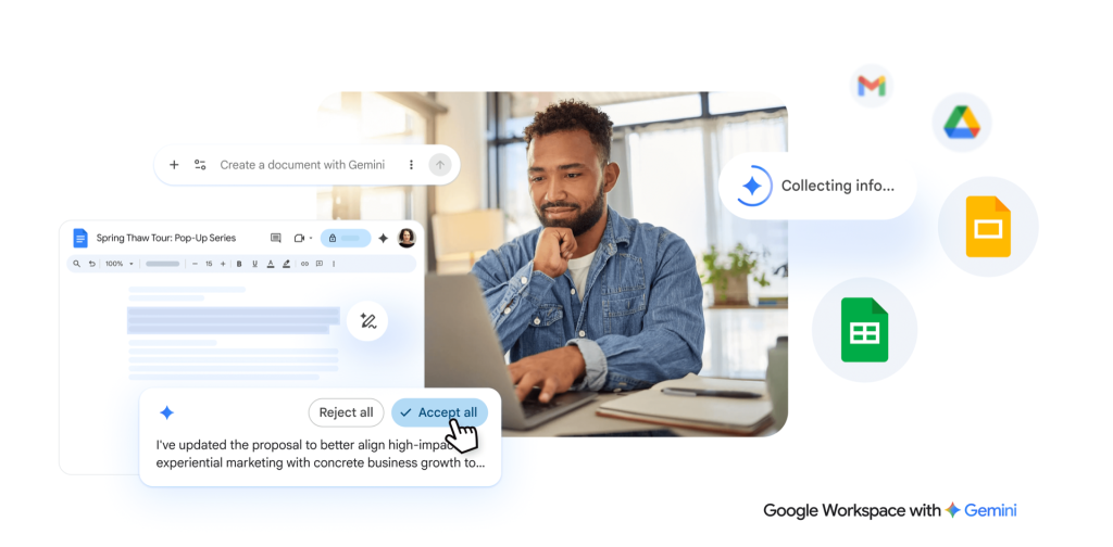 Gemini w aplikacjach pakietu Google Workspace