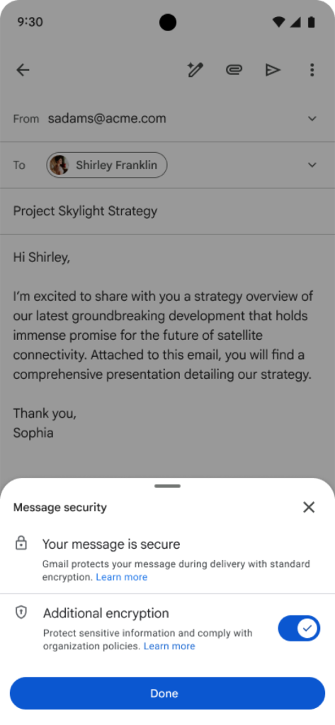 Gmail otrzymuje szyfrowanie end-to-end na urządzeniach mobilnych