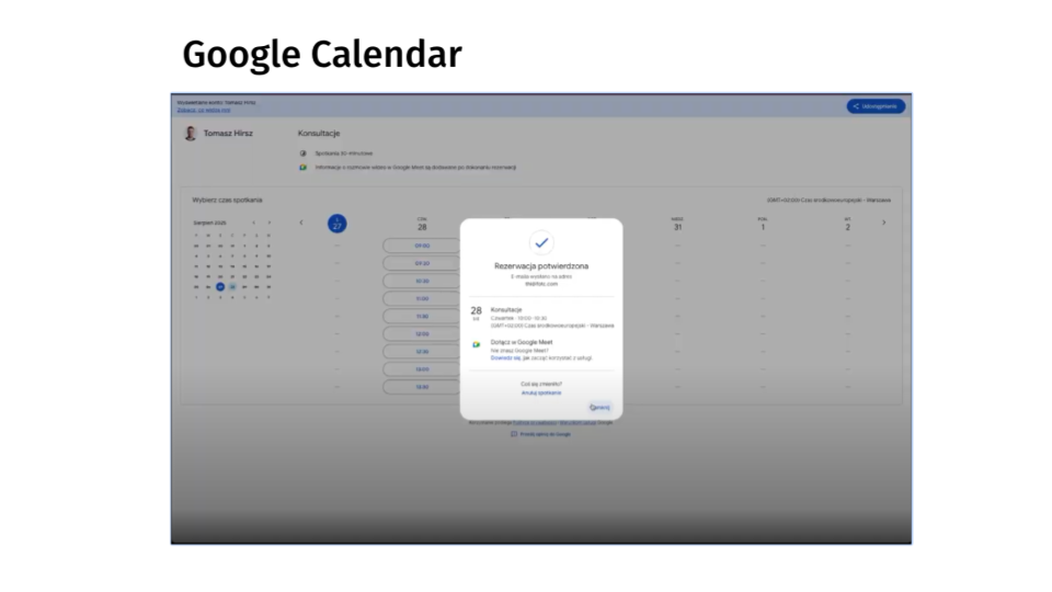 Możliwości Kalendarza Google