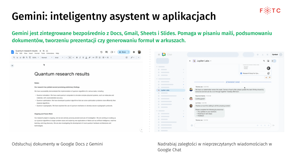 Wykorzystanie asystenta Gemini